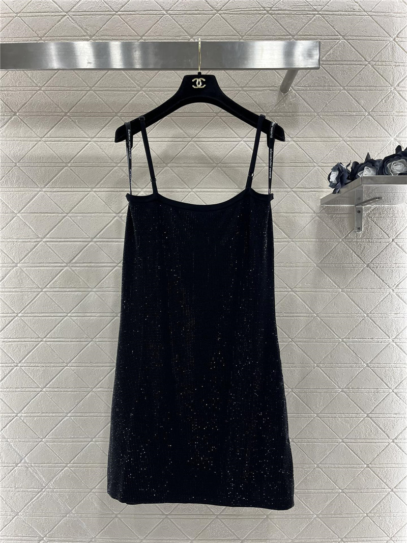 ch**el hot D1am0nd suspender knitted skirt replica designer clothes