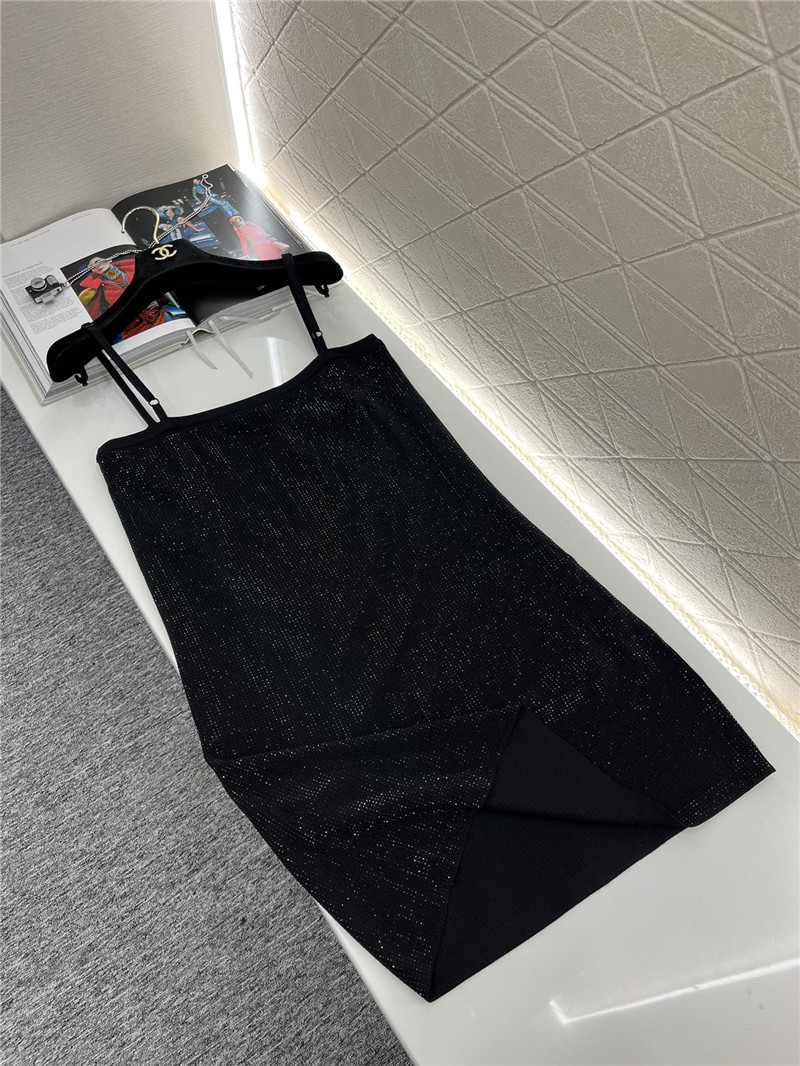 ch**el hot D1am0nd suspender knitted skirt replica designer clothes