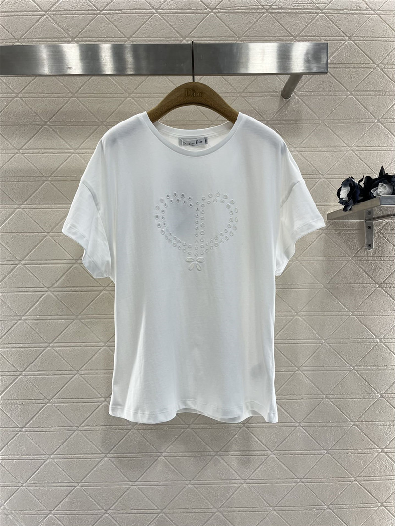 D10r hollow heart t-shirt cheap replica designer clothes