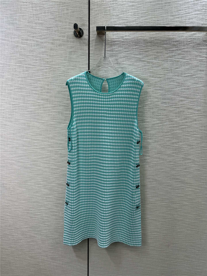 D10r houndstooth sleeveless knit dress replica clothing sites