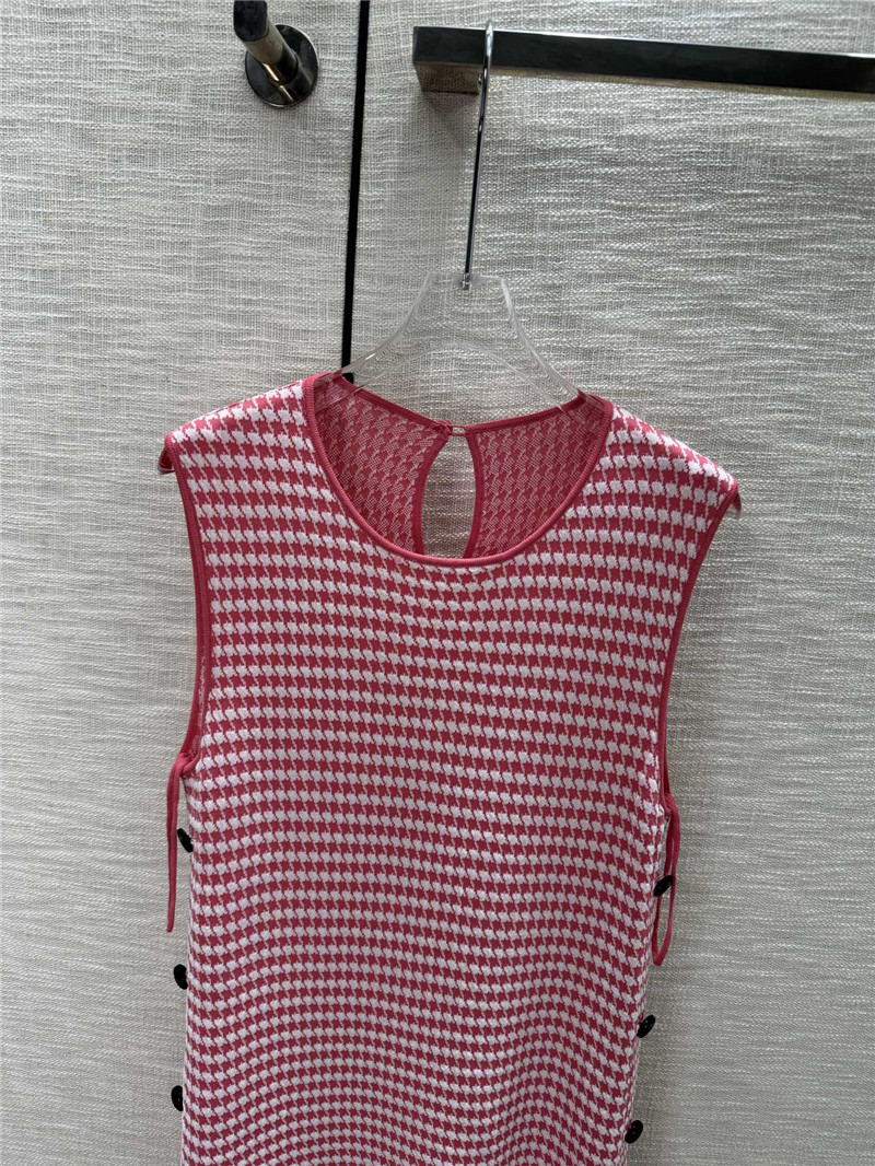 D10r houndstooth sleeveless knit dress replica clothing sites