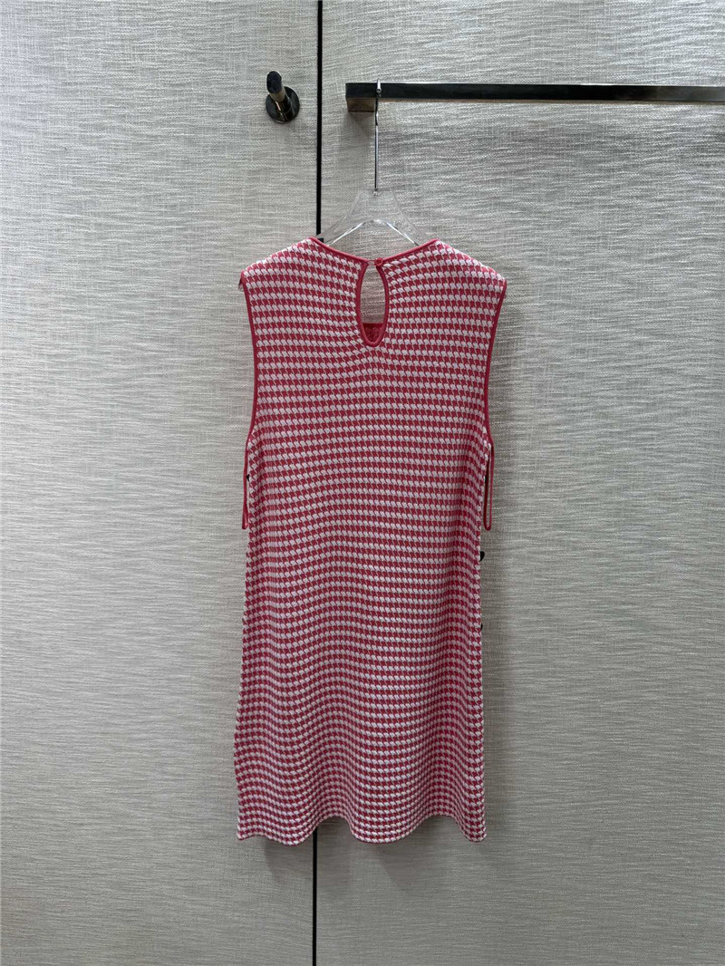 D10r houndstooth sleeveless knit dress replica clothing sites