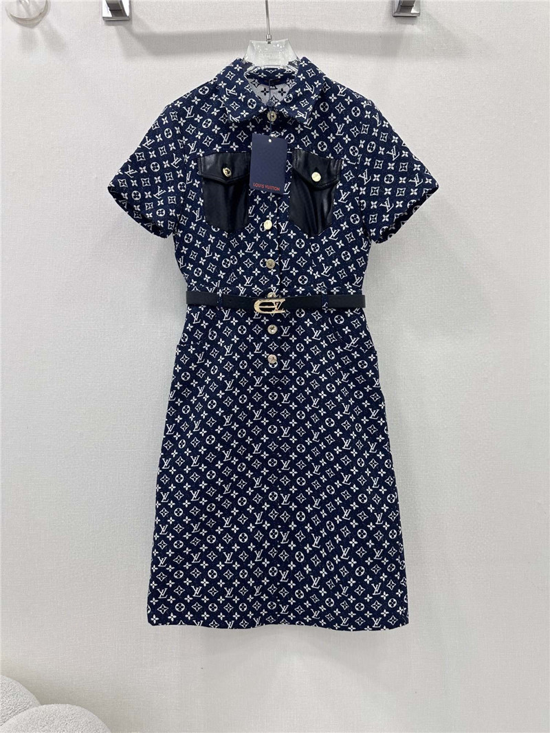 l0vis Vvtt0n lv new denim dress replicas clothes