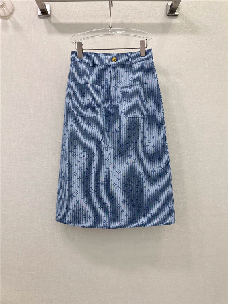 l0vis Vvtt0n lv new striped skirt replica d&g clothing