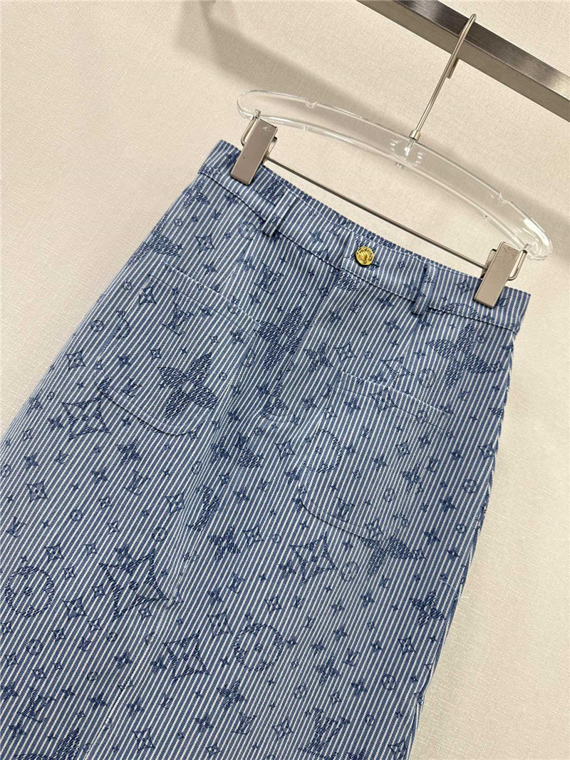 l0vis Vvtt0n lv new striped skirt replica d&g clothing