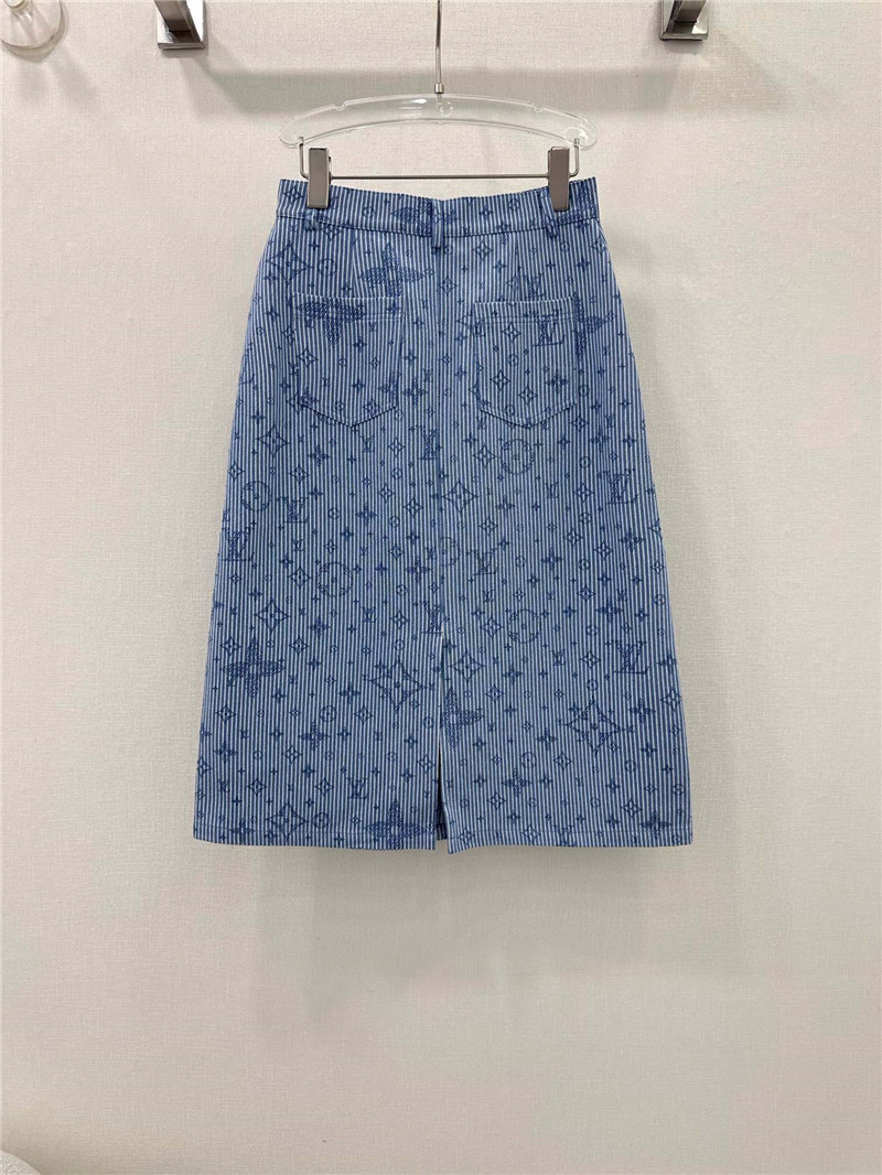 l0vis Vvtt0n lv new striped skirt replica d&g clothing