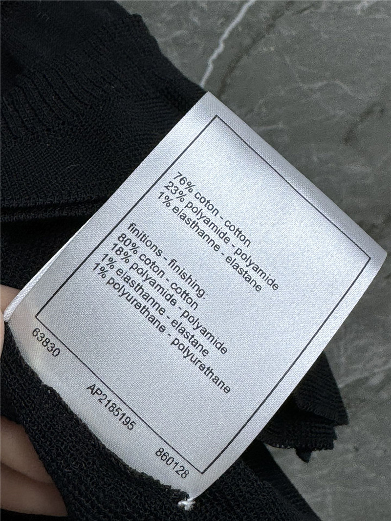 Ch**el ruffled knitted vest replica d&g clothing