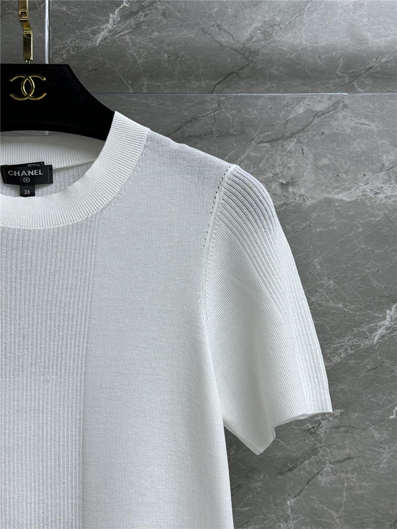 Ch**el ruffled knit top replica clothing sites