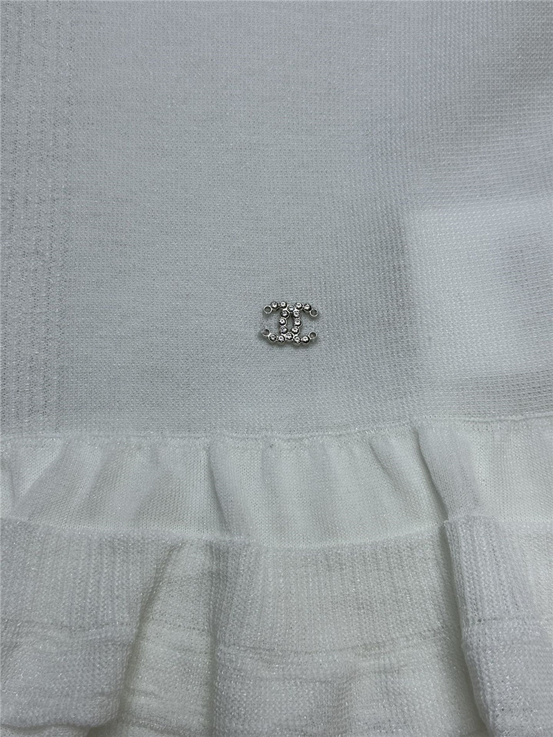 Ch**el ruffled knit top replica clothing sites