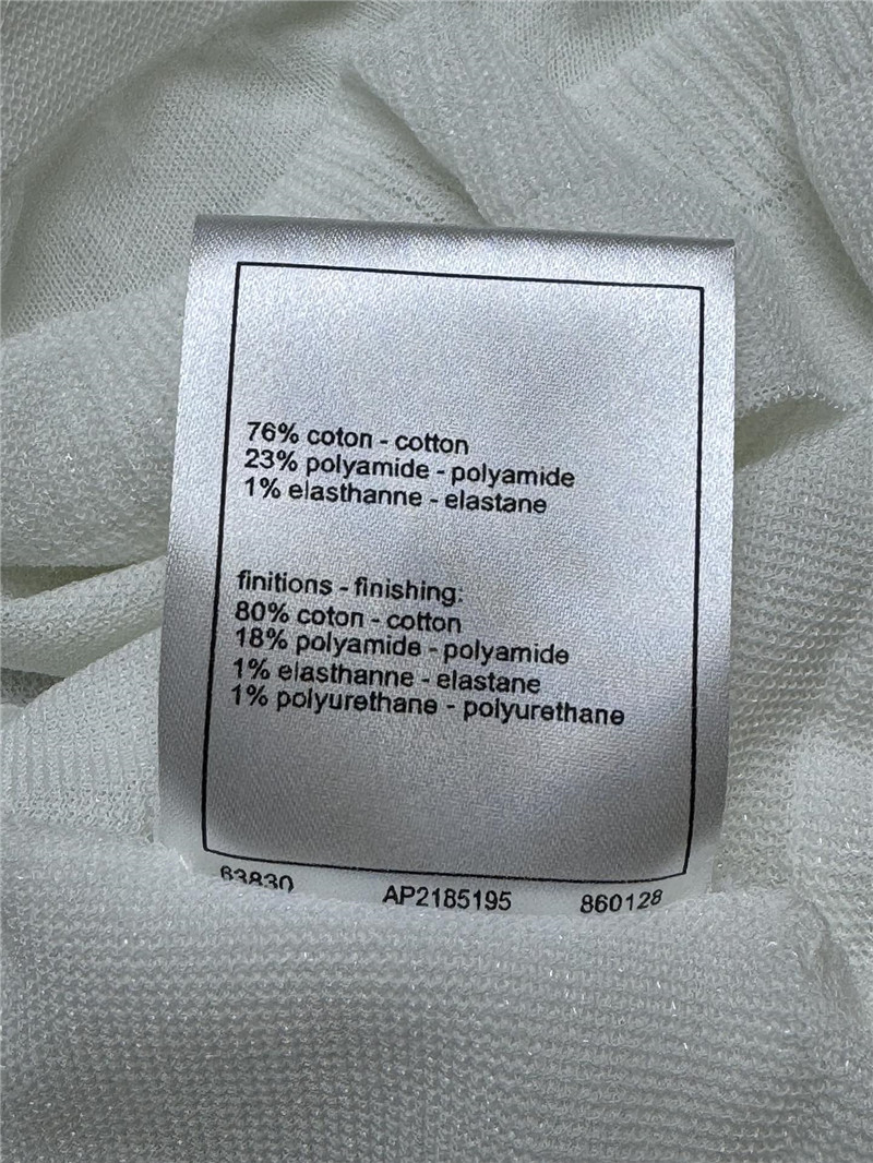 Ch**el ruffled knit top replica clothing sites