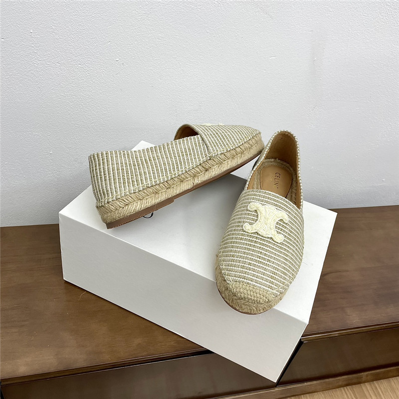 Ce1i*e les triomphe signature canvas espadrille in ecru