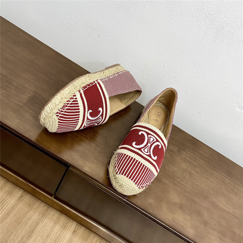 Ce1i*e les espadrilles in triomphe jacquard canvas rust