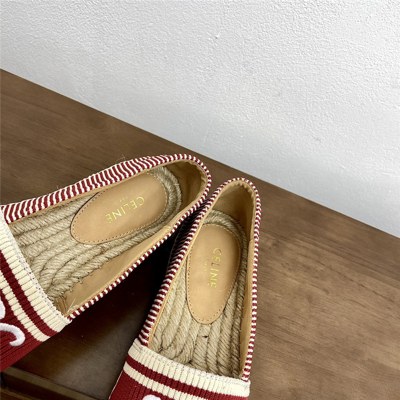 Ce1i*e les espadrilles in triomphe jacquard canvas rust