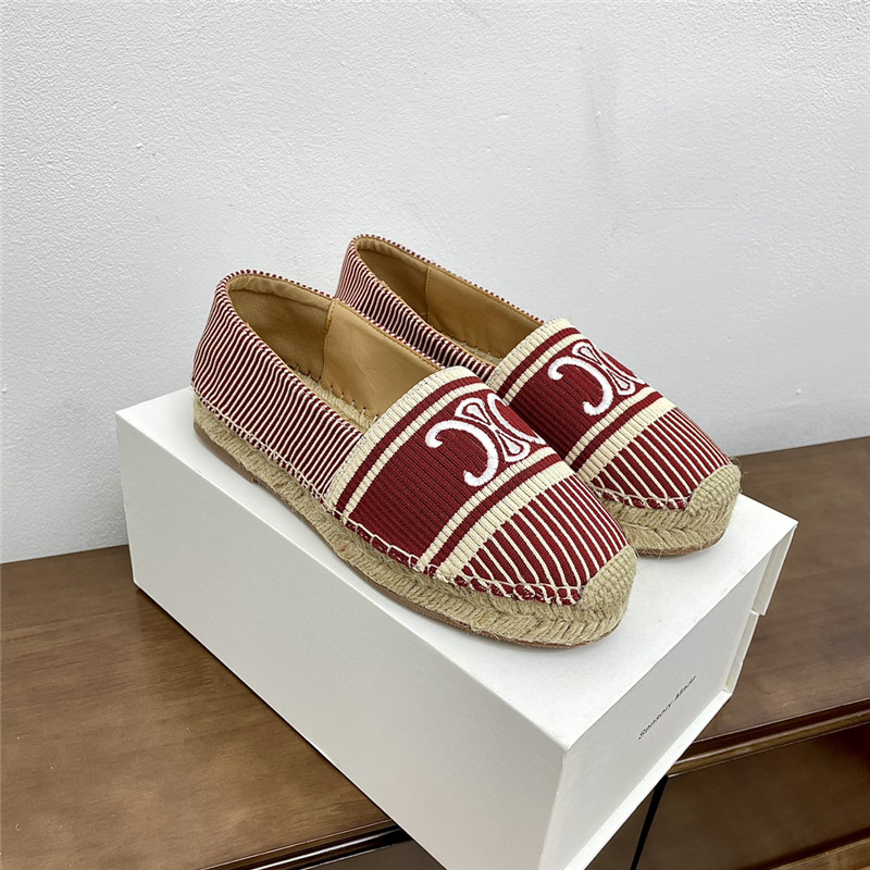 Ce1i*e les espadrilles in triomphe jacquard canvas rust