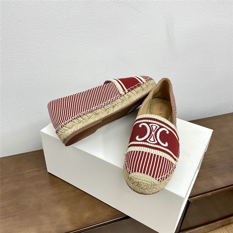 Ce1i*e les espadrilles in triomphe jacquard canvas rust