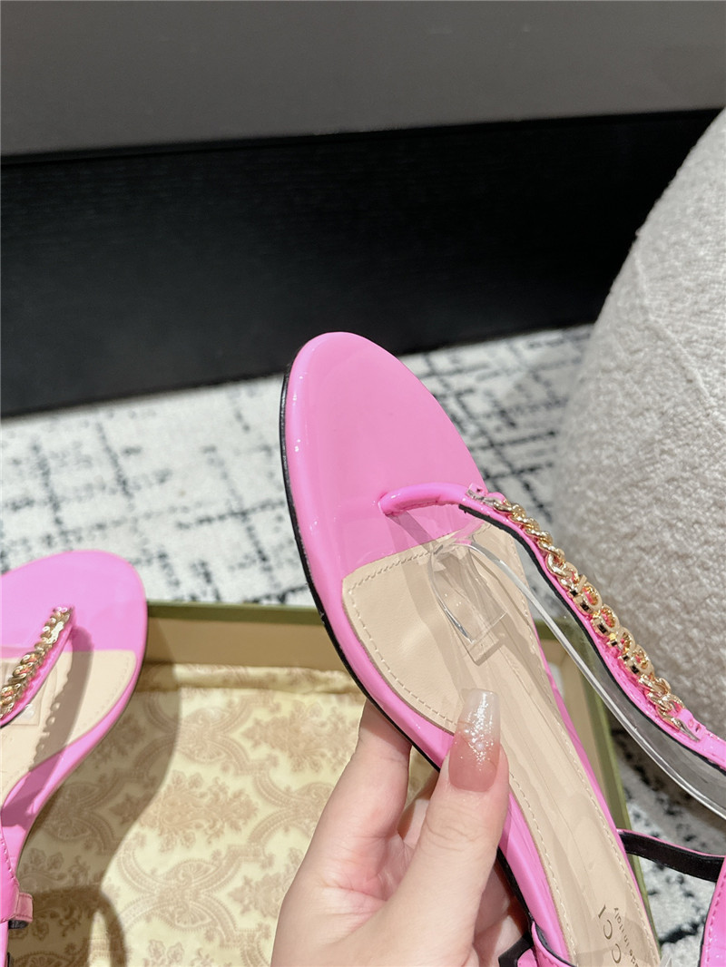 Gvc*1 signoria thong sandal pink patent leather