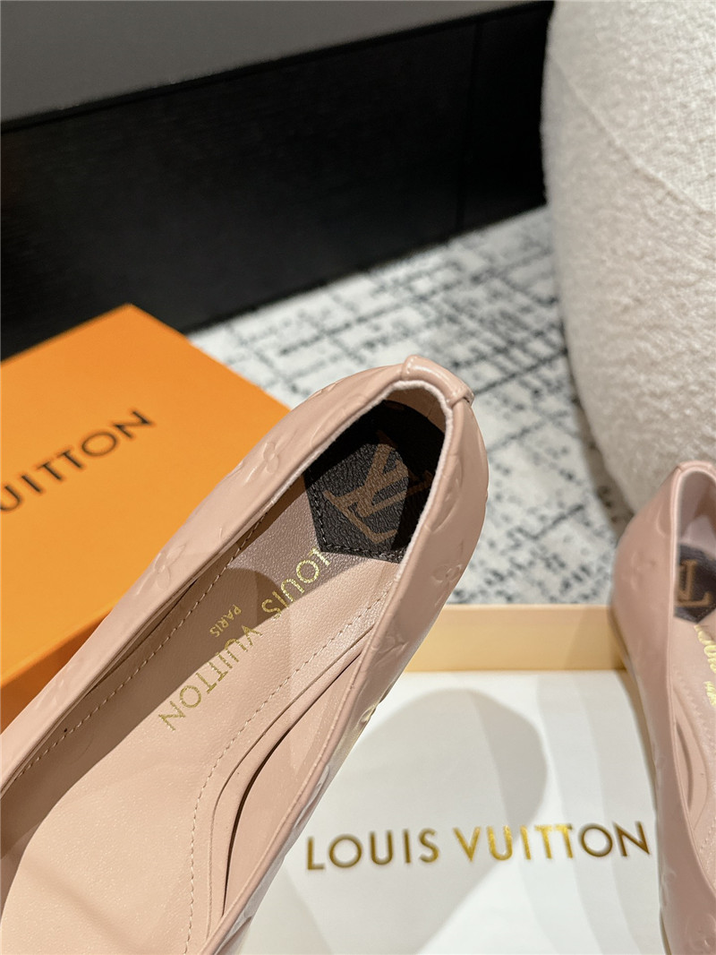 l0vis Vvtt0n nina pink monogram ballerina flats