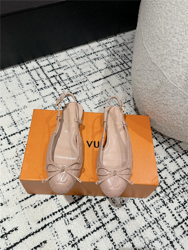 l0vis Vvtt0n nina slingback ballerina pink calfskin
