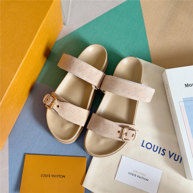 l0vis Vvtt0n bom dia flat comfort mule beige clair