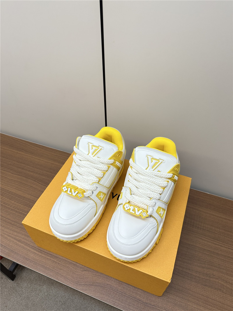 l0vis Vvtt0n lv trainer maxi sneakers white yellow