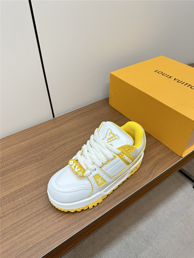 l0vis Vvtt0n lv trainer maxi sneakers white yellow