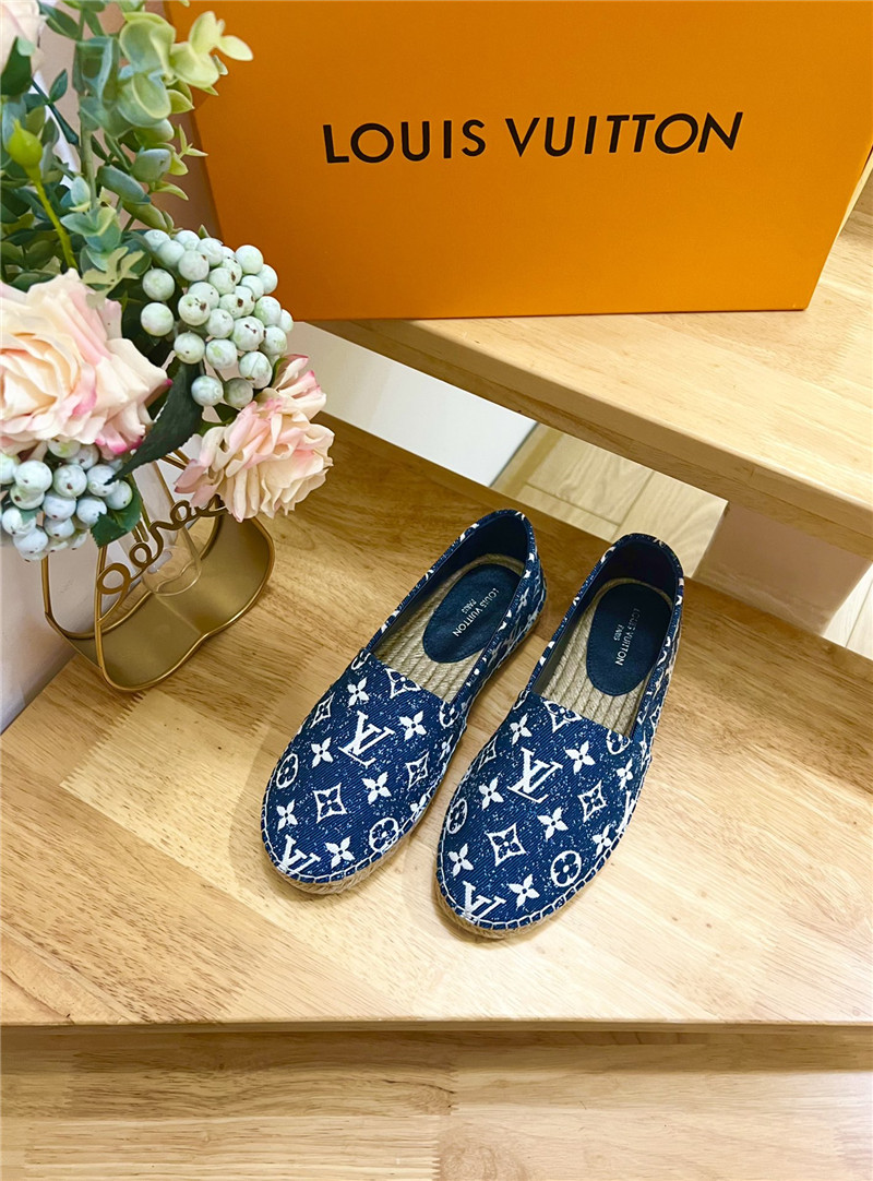 l0vis Vvtt0n bidart espadrilles blue monogram textile