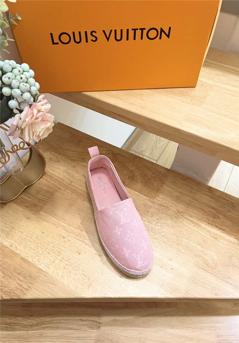 l0vis Vvtt0n bidart espadrilles pink monogram textile