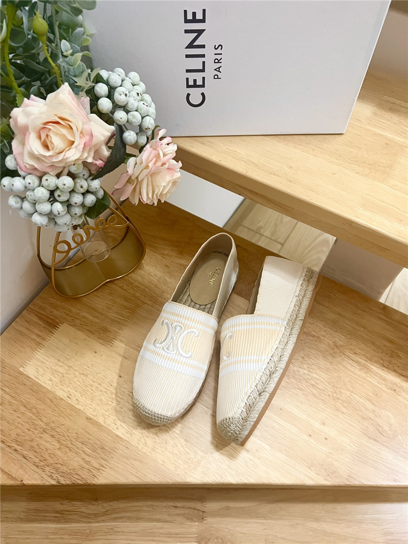 Ce1i*e les espadrilles beige triomphe jacquard canvas