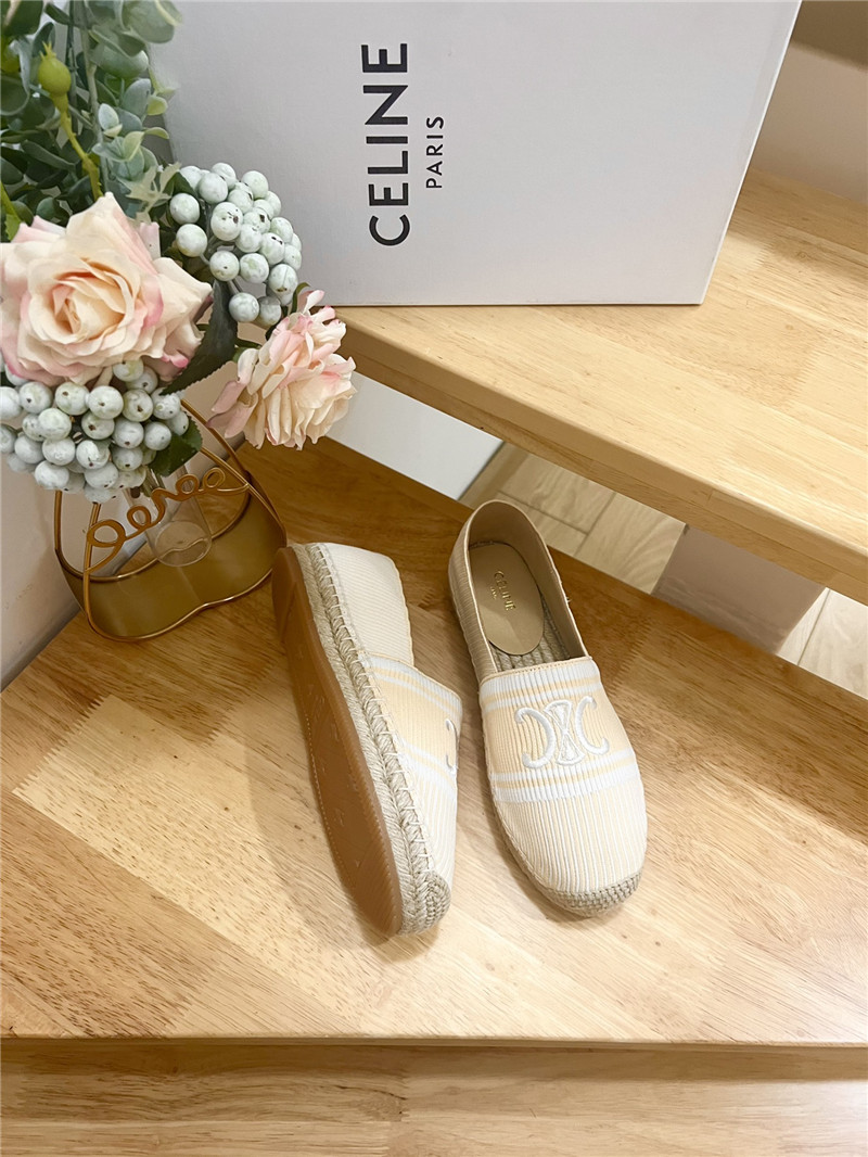 Ce1i*e les espadrilles beige triomphe jacquard canvas