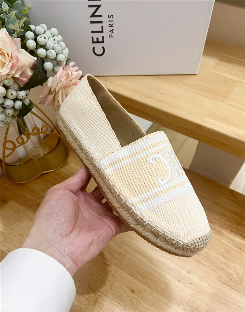 Ce1i*e les espadrilles beige triomphe jacquard canvas