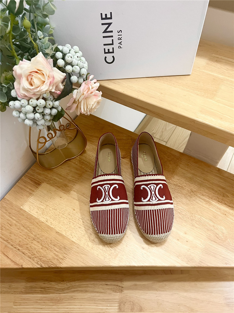 Ce1i*e les espadrilles burgundy triomphe jacquard canvas