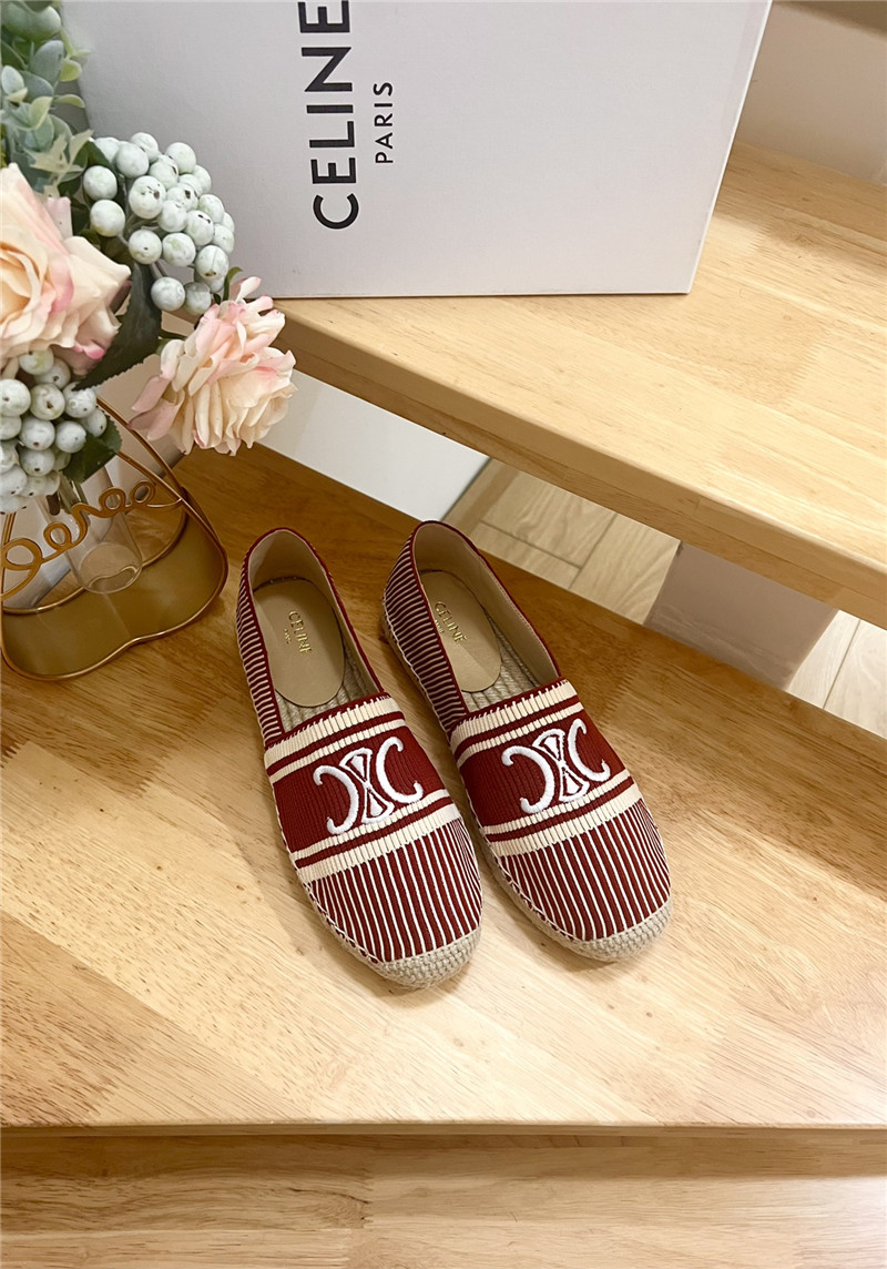 Ce1i*e les espadrilles burgundy triomphe jacquard canvas