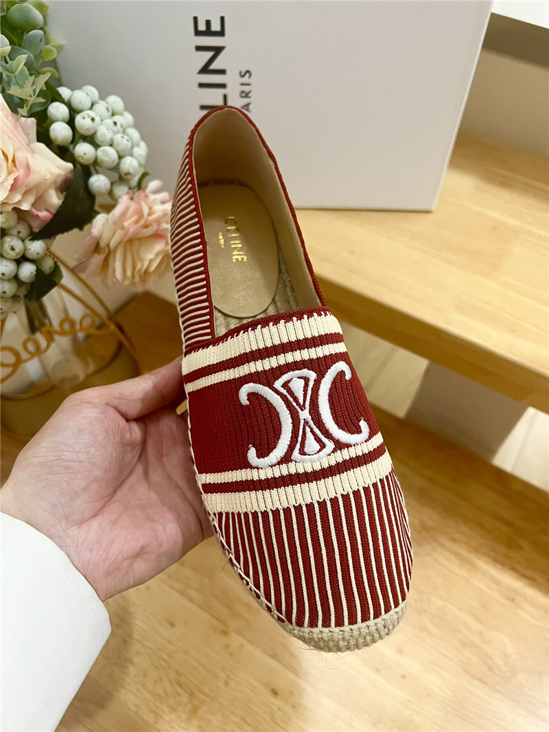 Ce1i*e les espadrilles burgundy triomphe jacquard canvas