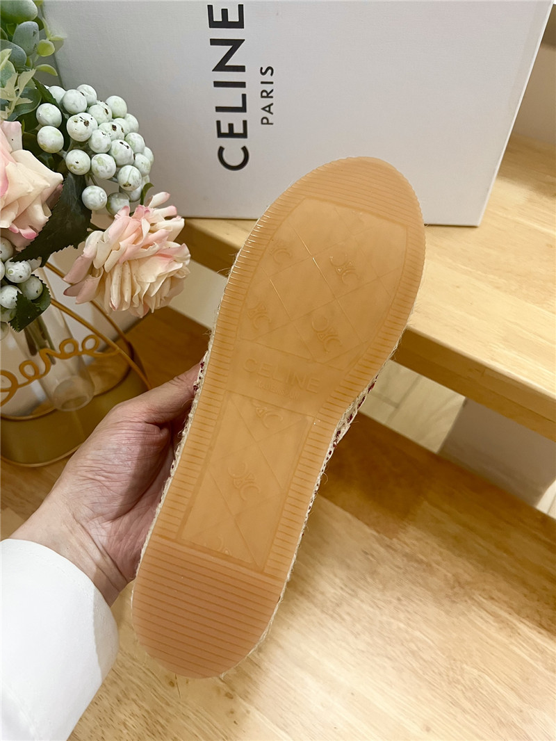 Ce1i*e les espadrilles burgundy triomphe jacquard canvas