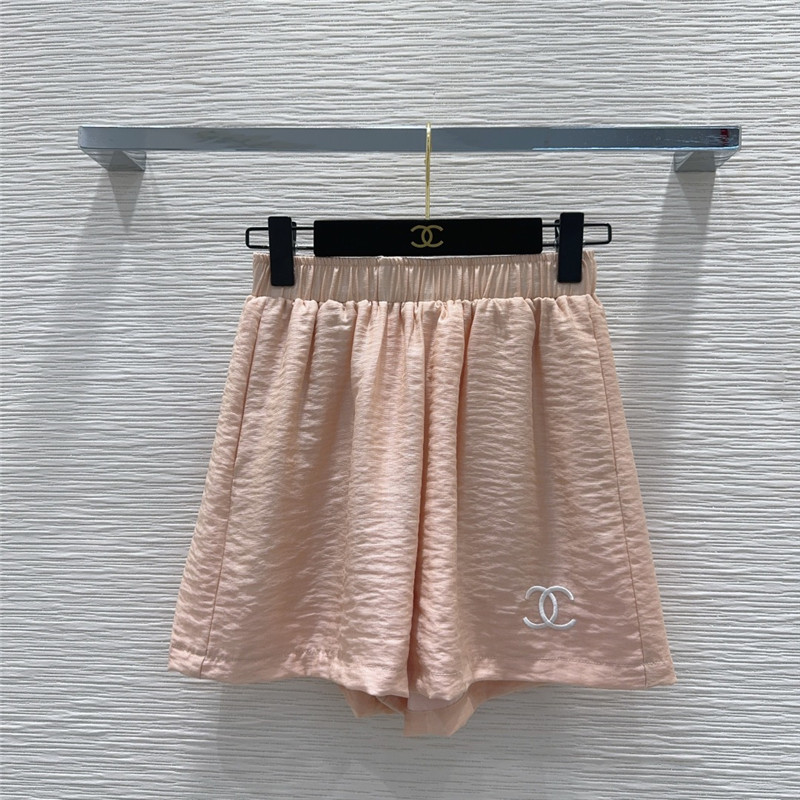 Ch**el shirt + shorts set replica designer clothes