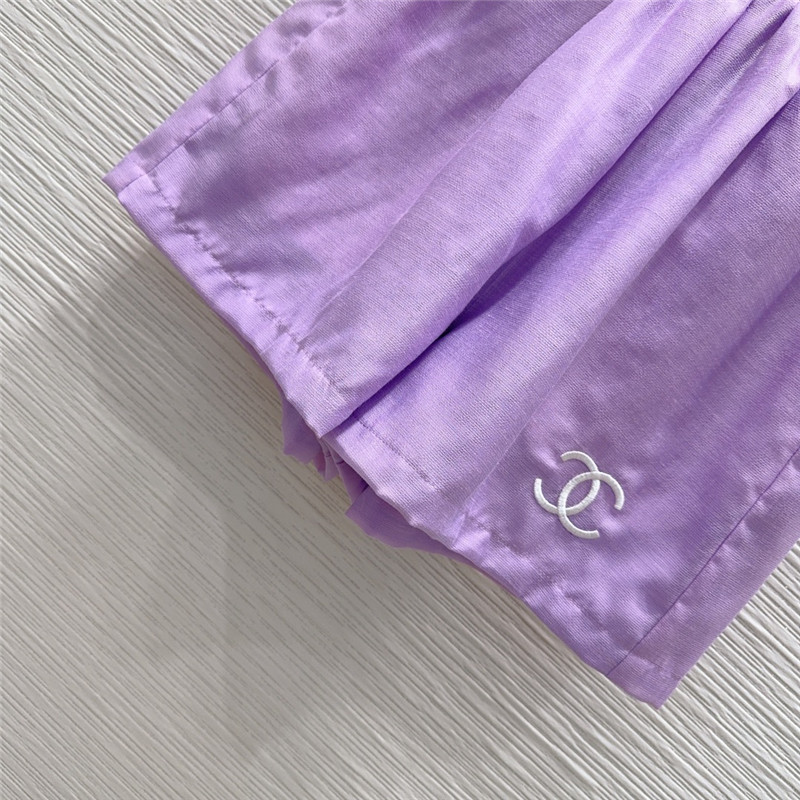 Ch**el shirt + shorts set replica designer clothes