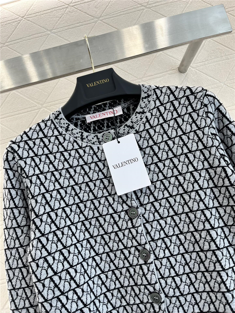 Va1e*ntin0 jacquard knit cardigan