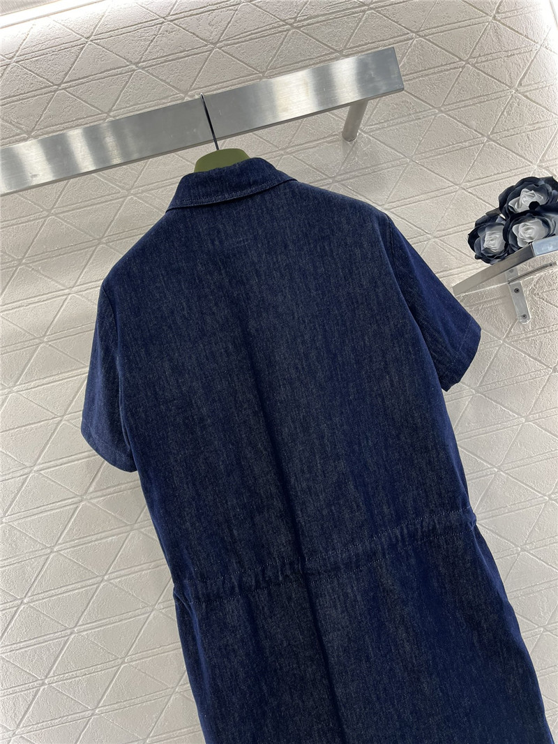 Gvc*1 embroidered denim dress replica d&g clothing