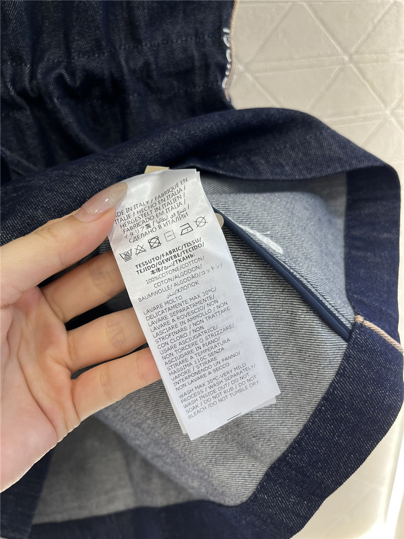 Gvc*1 embroidered denim dress replica d&g clothing