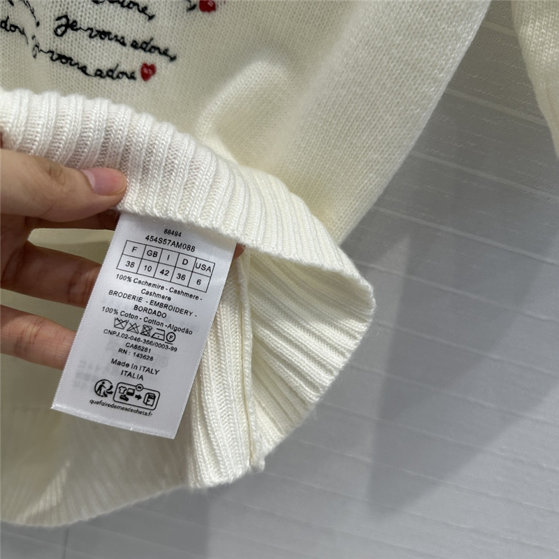 D10ramour embroidered knit t-shirt