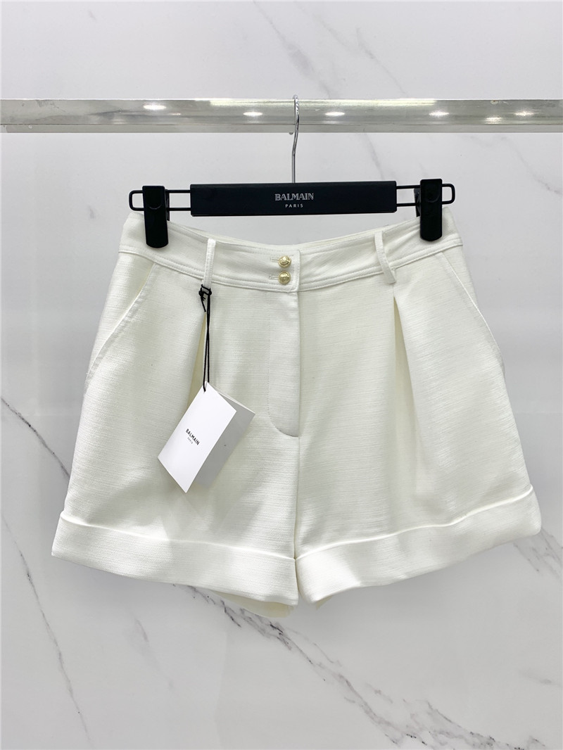 Balmain cuffed straight shorts replica clothing sites