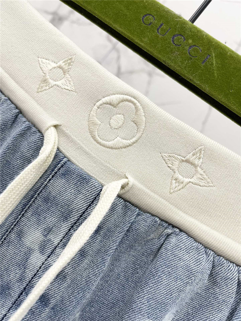 l0vis Vvtt0n lv straight floor-length tencel jeans replica clothes