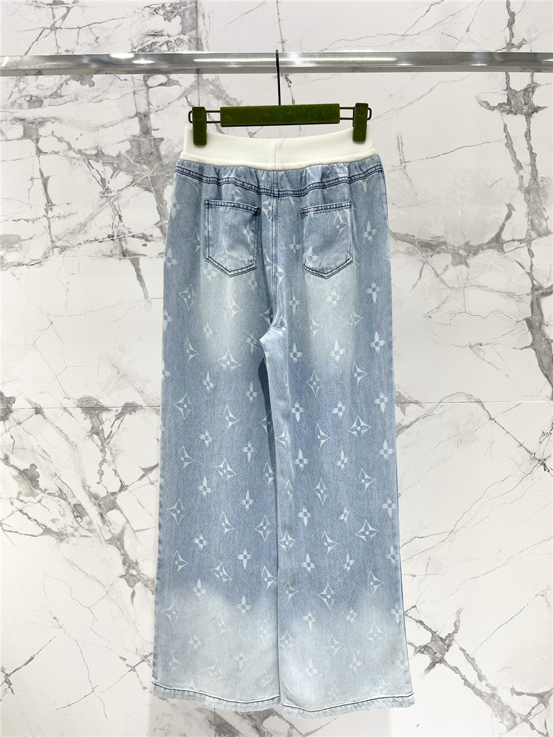 l0vis Vvtt0n lv straight floor-length tencel jeans replica clothes