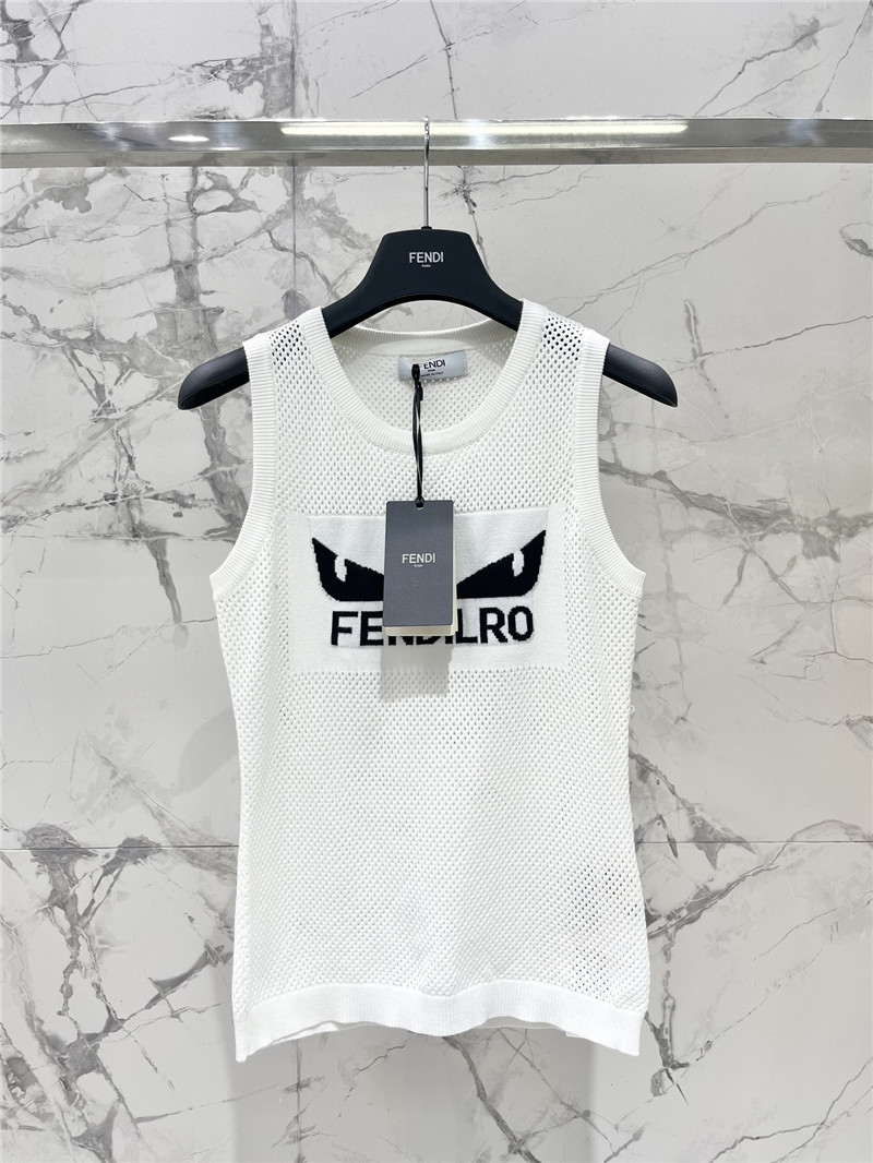 F**di hollow jacquard vest replica clothing sites