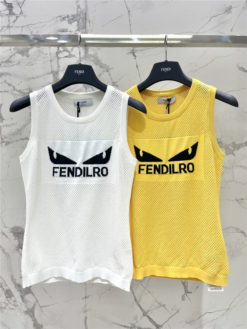 F**di hollow jacquard vest replica clothing sites