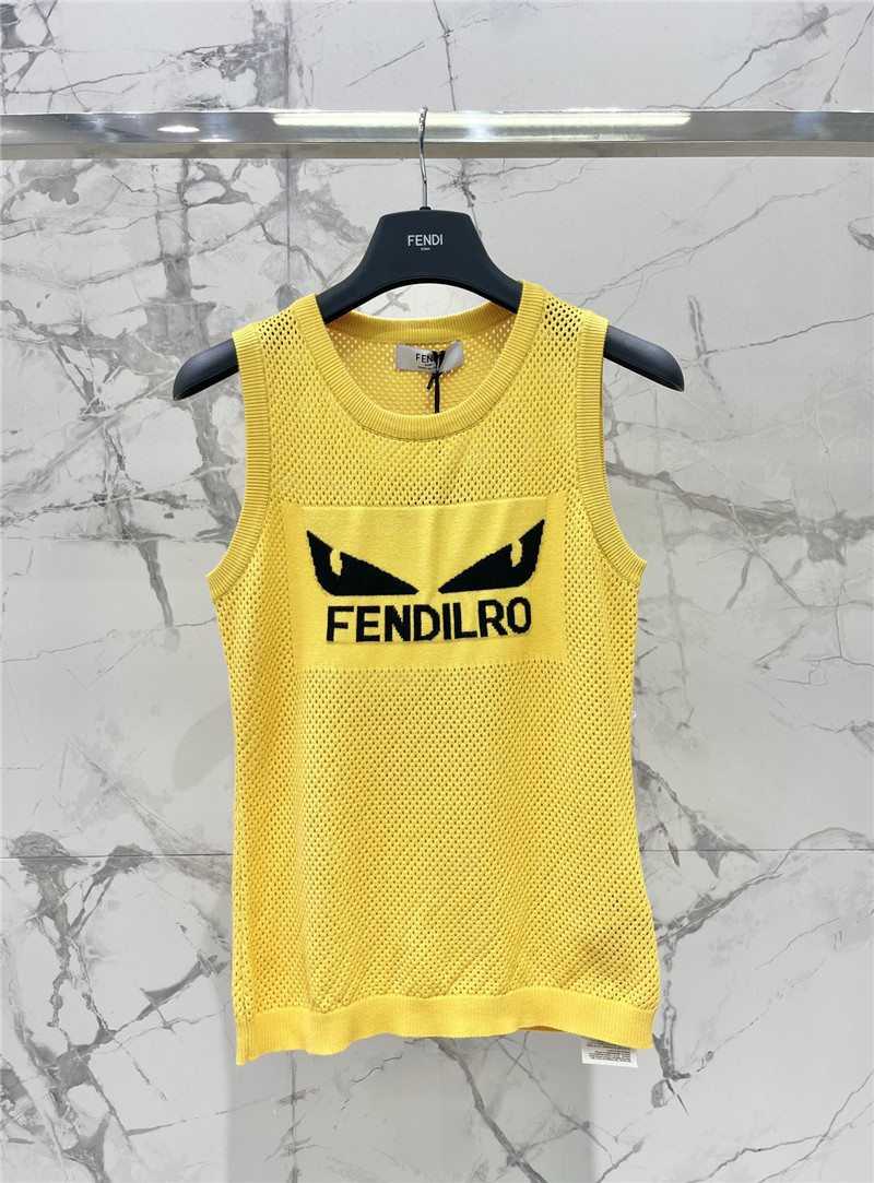 F**di hollow jacquard vest replica clothing sites