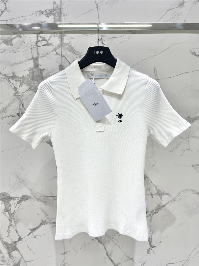 D10r lapel knitted short sleeve replica d&g clothing