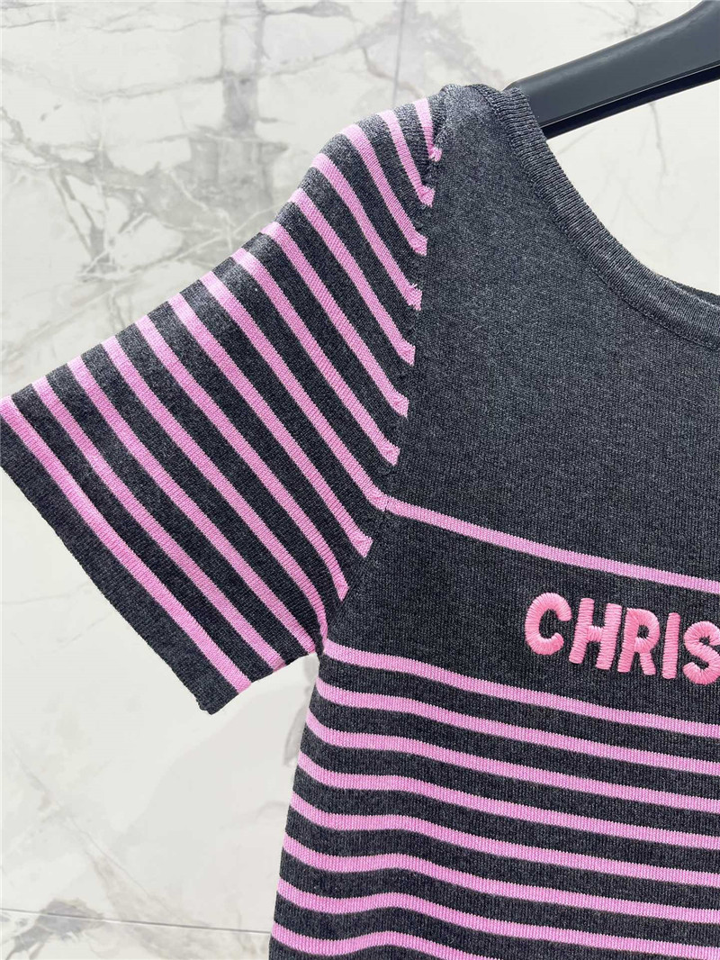 D10r striped knitted short sleeve replica clothing sites