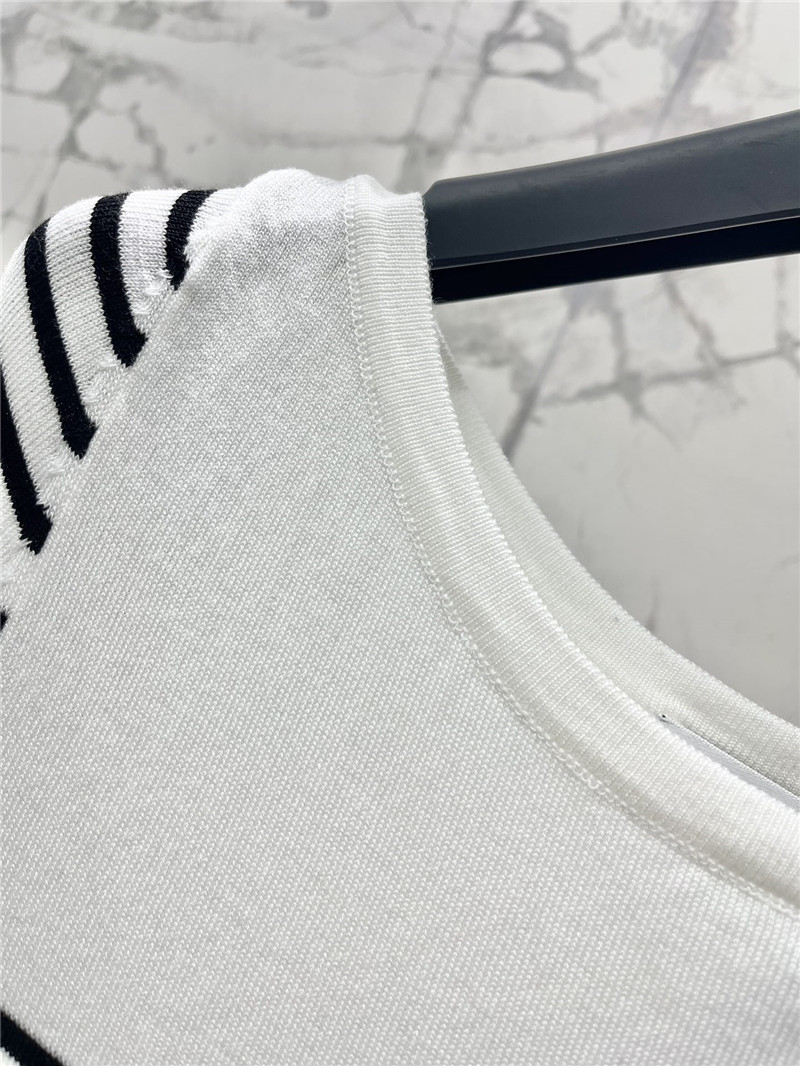 D10r striped knitted short sleeve replica clothing sites