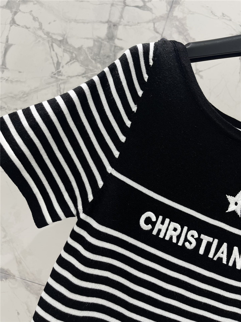 D10r striped knitted short sleeve replica clothing sites